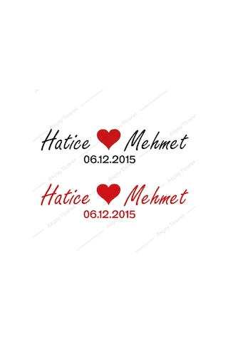 Isme Özel Sticker Sevgili Isim Sticker Oto Sticker Araba Sticker