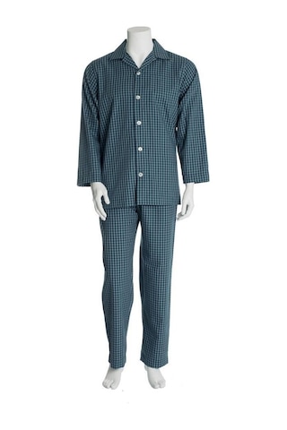 The Don Yeşil Lacivert Kareli Poplin Erkek Pijama Takımı