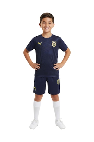 Puma Fenerbahçe A Takım Futbolcu Lacivert Antrenman Çocuk T-shirt Ve Şort Takımı Lacivert