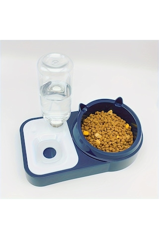 Tcherchı Çift Kaseli Ve Su Sebili Otomatik Evcil Hayvan Besleyici - Kaymaz, Kolay Temizlenir