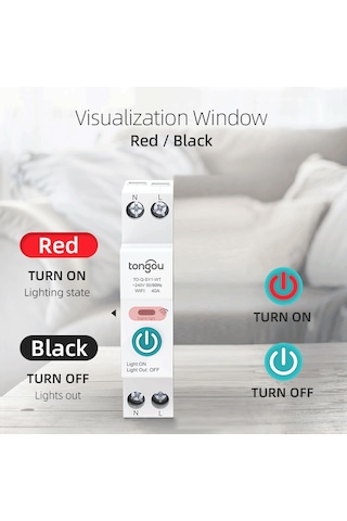 Lemestar Akıllı Wifi Devre Kesici - Tuya Uygulaması İle Uzaktan Kontrol, Zamanlayıcı Ve Döngü Modları Tuya Wifi