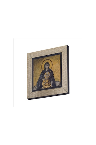 Ayasofya- Hz. Meryem Ve İsa Mozaiği Baskılı Mdf Magnet 7x7