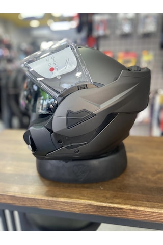 Fastflıp Kask Mat Antrasit Gri Motozilla