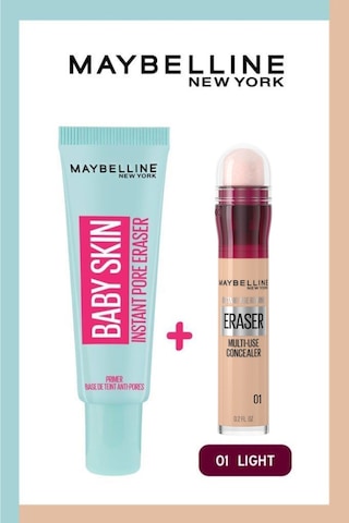 Maybelline New York Baby Skin Makyaj Bazı + Instant Eras 01