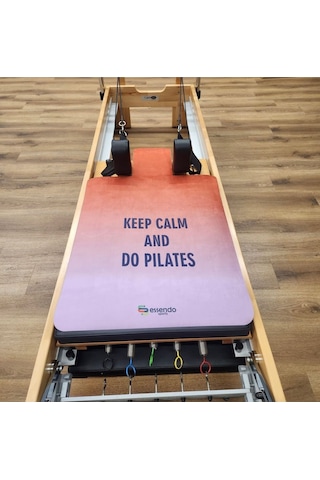 Keep Calm And Do Pilates' Turuncu Reformer Mat Pilates Matı Turuncu