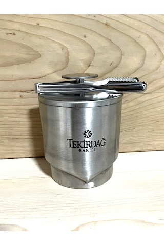 Buz Kovası Metal Buz Kovası Maşa Hediyelı Kapaklı Kova