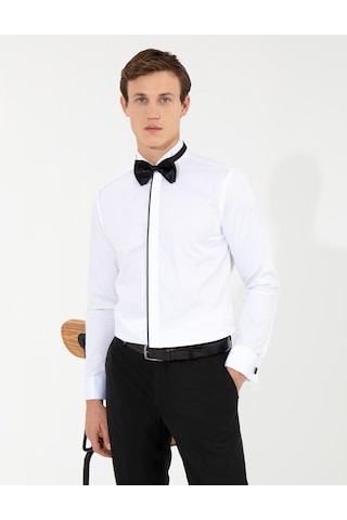 Pierre Cardin Erkek Beyaz Smokin Gömlek 50251061-vr013 Beyaz