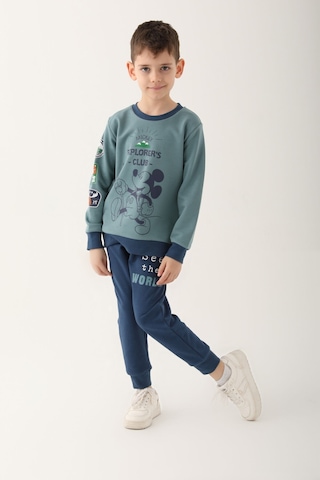 Mickey Mouse Pastel Yeşil Erkek Çocuk Eşofman Takımı