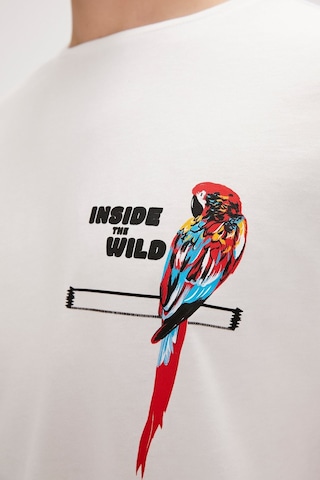 Bad Bear Macaw T-shırt Beyaz Erkek Tshirt Siyah