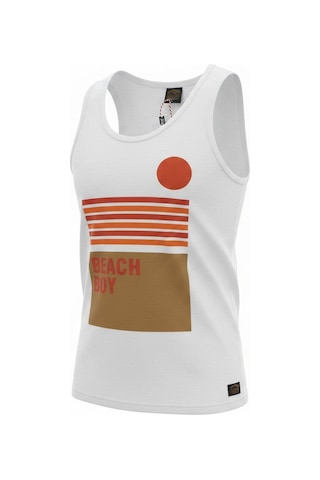 Superfly Erkek Tank Top Atlet Spf2222613 Spf.24 Beyaz