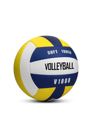 Semi-pro Voleybol Topu Lamineli Beton Zemin Softtouch İç-dış Mekana Uygun 8 Panel Sarı-mavi V1000 Açık Gri