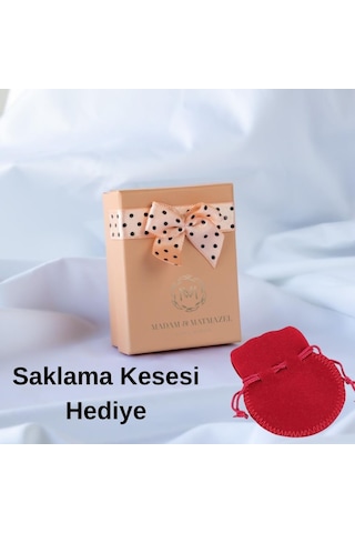 Madam Matmazel Büyük Nazar Boncuklu Gümüş Kadın Bileklik 925 Ayar Saklama Kesesi Hediye