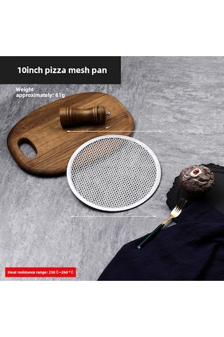 Geeroyoo 10 İnç Alüminyum Pasta Tepsisi - Kalın Tasarım, Kaymaz Yüzey, Ticari Kullanım, Fırın Aleti Çap 25.4cm