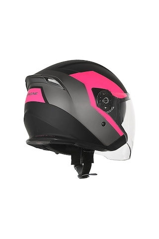 Origine Palio 2.0 Bt Bluetooth Açık Kask Siyah - Pembe