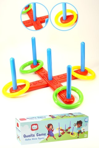 Halka Atma Oyunu Zeka Geliştirici Duyusal Halka Atma Zihin Eğitici Çocuk Oyuncak Quoits 4075