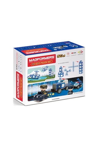 Magformers Mıknatıslı Police Set - 50 Parça