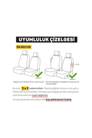 Oto Pandami Volkswagen Tiguan 2007+ Uyumlu 1+1 Kırmızı Tay Tüyü Koltuk Kılıfı