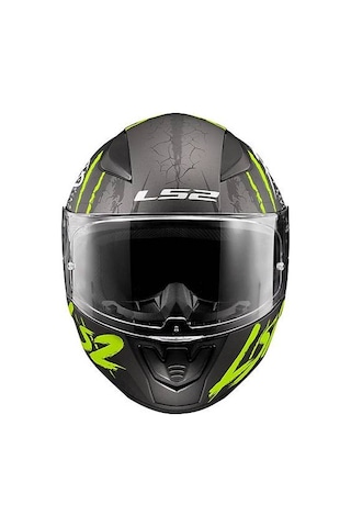 Ls2 Rapid 2 Raven Kapalı Motosiklet Kaskı Gri - Neon