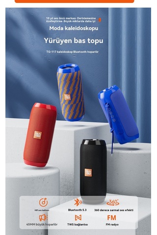 Bluetooth Hoparlör Taşınabilir Subwoofer