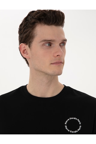 Pierre Cardin Erkek Siyah Tişört 50310076-vr046 Siyah