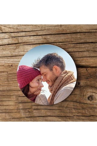 Kişiye Özel Fotoğraflı Mdf İkili Bardak Altlığı