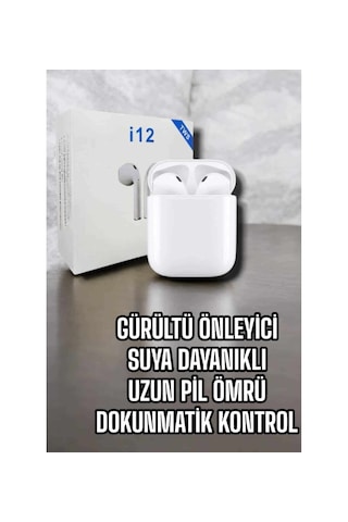 Bukrem Store BUK-İ12 Bluetooth 5.0 Kablosuz Kulak İçi Kulaklık