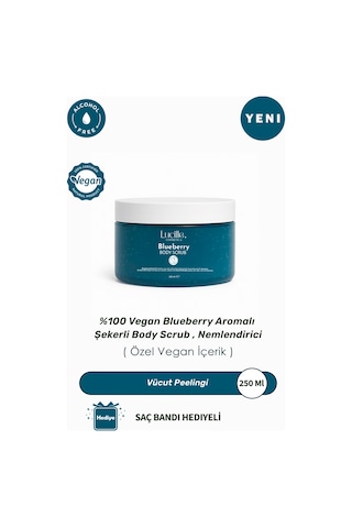 Lucille %100 Vegan Blueberry Aromalı Vücut Scrub 250 ML
