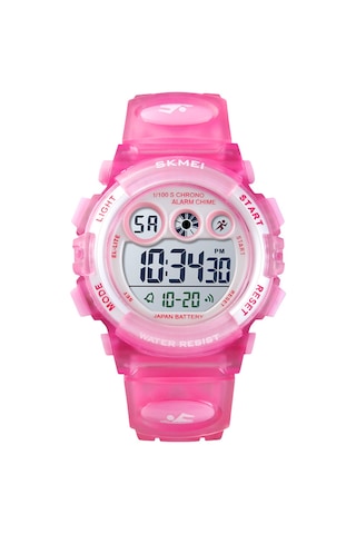 Yunboo Skmeı 1451 Çocuklar İçin Dijital Saat - 50m Su Geçirmez, Gösterge Işıklı, Alarmlı, Kronometreli Sporluk Öğrenci Kol Saati Pembe Çok Renkli