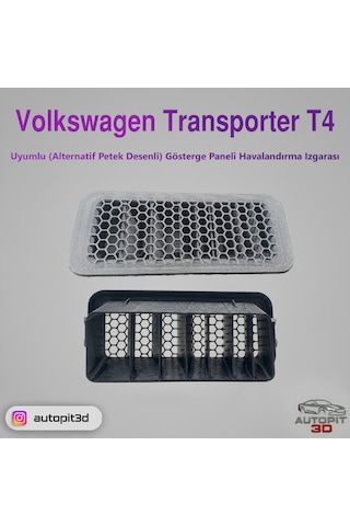 Volkswagen Transporter T4 Uyumlu Alternatif Petek Desenli Gösterge Paneli Havalandırma Izgarası Sol Taraf