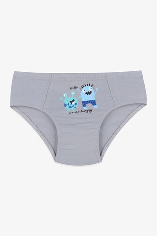 Koza İç Giyim Erkek Çocuk 5'li Pamuklu Slip 3011 3011-2 Arabalı Desen