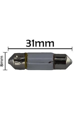 Sofit Ampul 12v 3w 10 Adet 31mmx8mm Sofit Ampul
