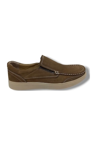 Master 1705-25 Hakiki Nubuk Deri Anatomik Casual Erkek Ayakkabı Vizon