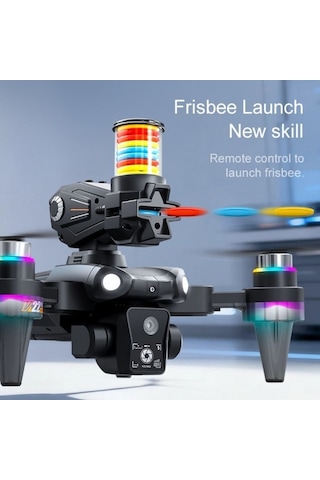 K22 Wifi Hd Çift Kameralı Fırçasız Motorlu Katlanabilir Drone Frizbi Uçan Disk Fırlatma Özellikli-1692