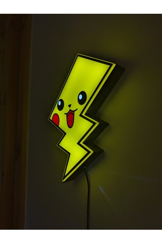 Sincara Home Pikachu Figürlü Gece Lamba Lightbox Sarı