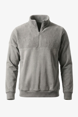 Manta 1/2 Zip Erkek Sweatshirt-31748 Gri