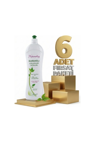 Naturalive Borakslı Elde Bulaşık Deterjanı 6x750 Ml