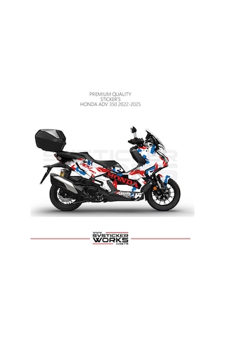 Honda Adv350 Kaplama Motosiklet Sticker Design Etiket Modeli V2
