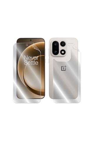 Oneplus 15 İçin Hydrogel İnce Tpu Tam Kaplama Ekran+arka Koruyucu