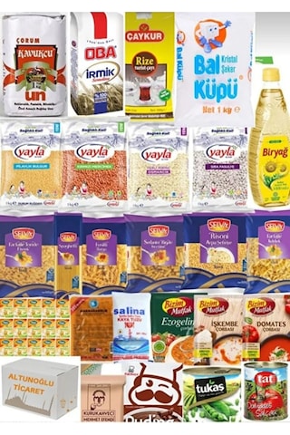Ramazan Paketi Kumanya Yardım Gıda Erzak Kolisi Lüks Paket 25 Parça Ürün