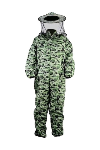 Trendooze Xxl Sokmaya Kıyafeti Kıyafeti Kıyafeti Kamuflaj Havalandırmalı Dayanıklı Başlık Arıcılık Arıcı Fc