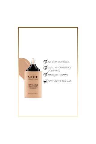 Note Cosmetics Invisible Perfection Foundation Hafif Yapılı Doğal Bitişli Fondöten - 160 Smooth Cashmere