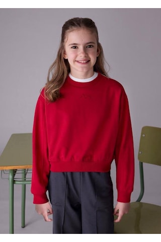Kız Swatshirt 25kmyr7422 Kırmızı