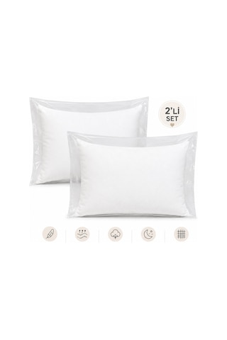 Özdilek 2li Paket Ranforce Silikon Bebek Yastığı 35x45 Beyaz