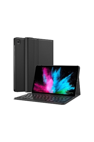 Samsung Galaxy Uyumlu Tab S6 Lite P610 10.4" Kablosuz Klavyeli Kılıf Mobax P615 P617