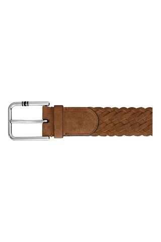 Montblanc Meisterstück Süet 35 Mm Kare Tokalı Kemer 222241 Kahverengi
