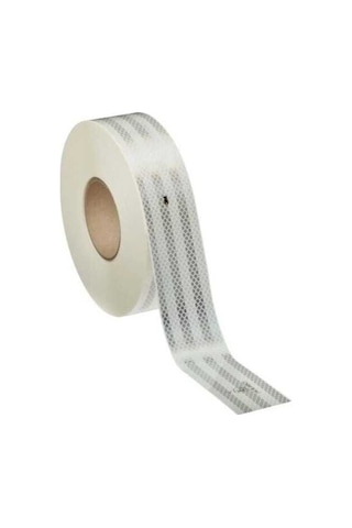 3m 983-10 Beyaz Reflektif Şerit Bant 53.5mm X 50 Metre - Sert Zemin