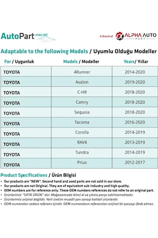 Toyota İçin Paspas Döşeme Alt Koruma Ve Spoiler Klipsi- 100 Adet