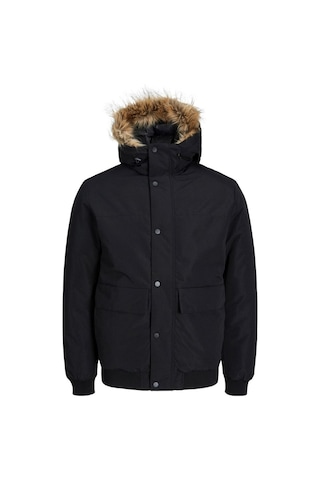 Jack & Jones Jjchamp Bomber Jacket Faux Fur Siyah 001