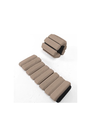 Gymo Pro Series Ayarlanabilir Silikon Bilek Ağırlığı 2x500gr Toprak Bej