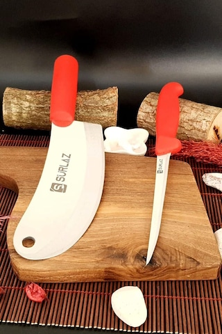Sürlaz 2 Parça Fileto Bıçağı Salata Bıçağı Bıçak Seti